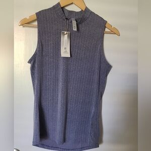 New ADIDAS Blue Sleeveless Golf Tank Top Small